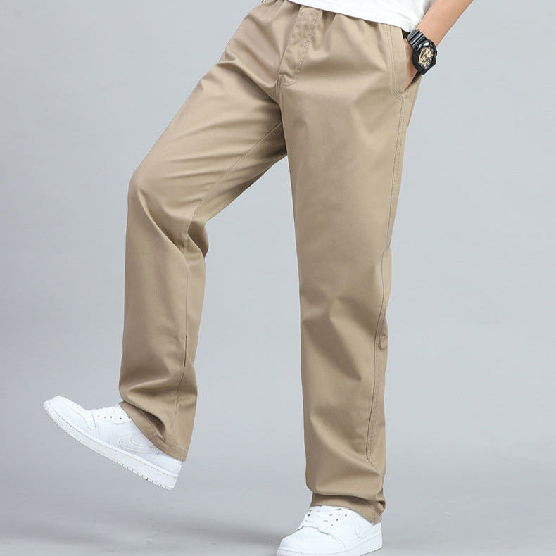 Arno Men’s Relaxed-Fit Wide-Leg Cotton Pants