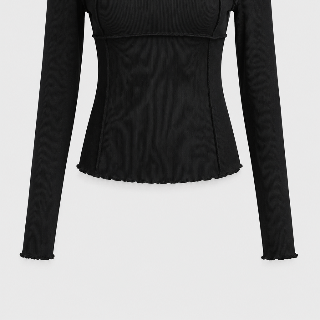 Roza - Effortless Relaxed-Fit Long-Sleeve Blouse