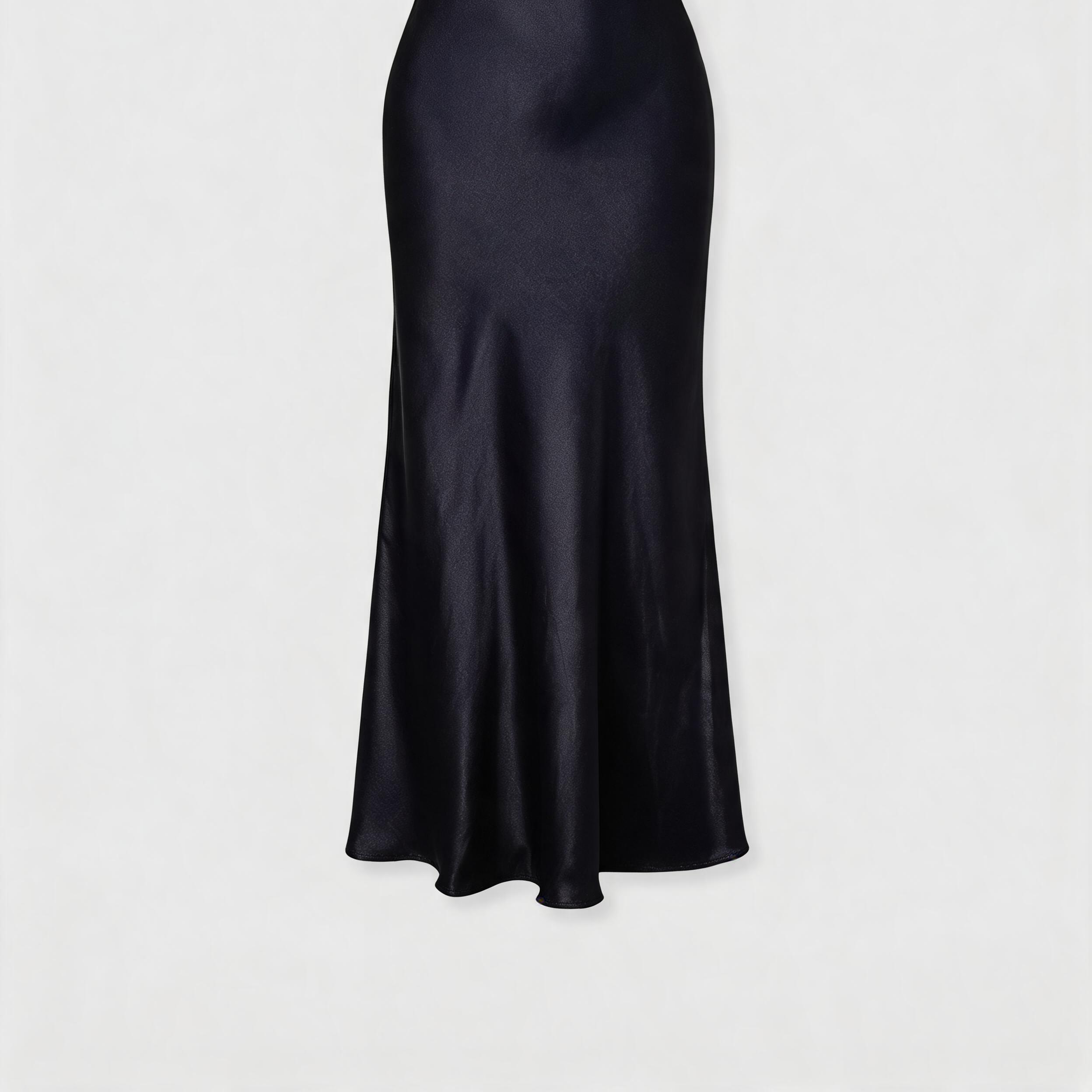 Elegant Floor-Length Silk Dress