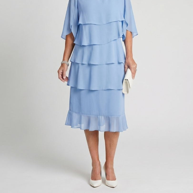 Layered Tier Midi Dress