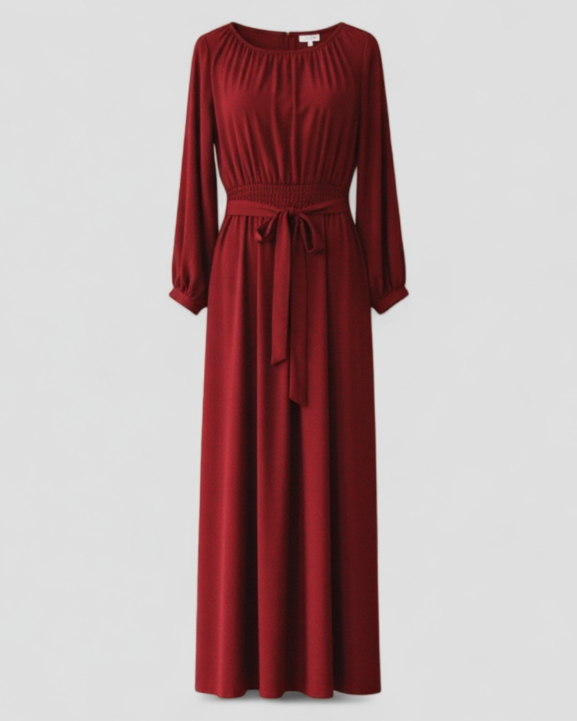 Chic Belted Maxi Dress