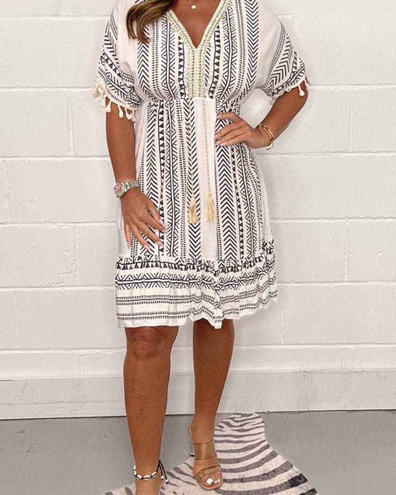 Casual V-Neck Dress — Effortless Everyday Style