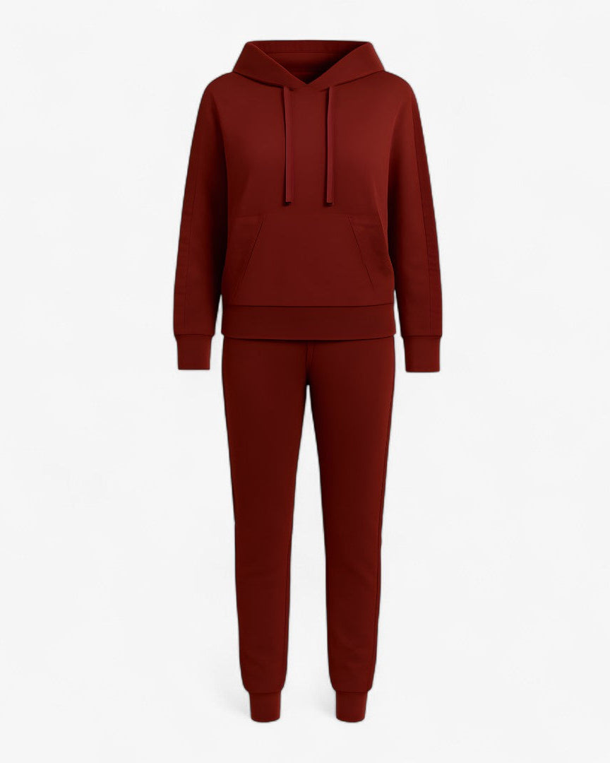 Annika | Sæt med hættetrøje og glitrende elementer - Rot - women's fashion - {{ product_tags }