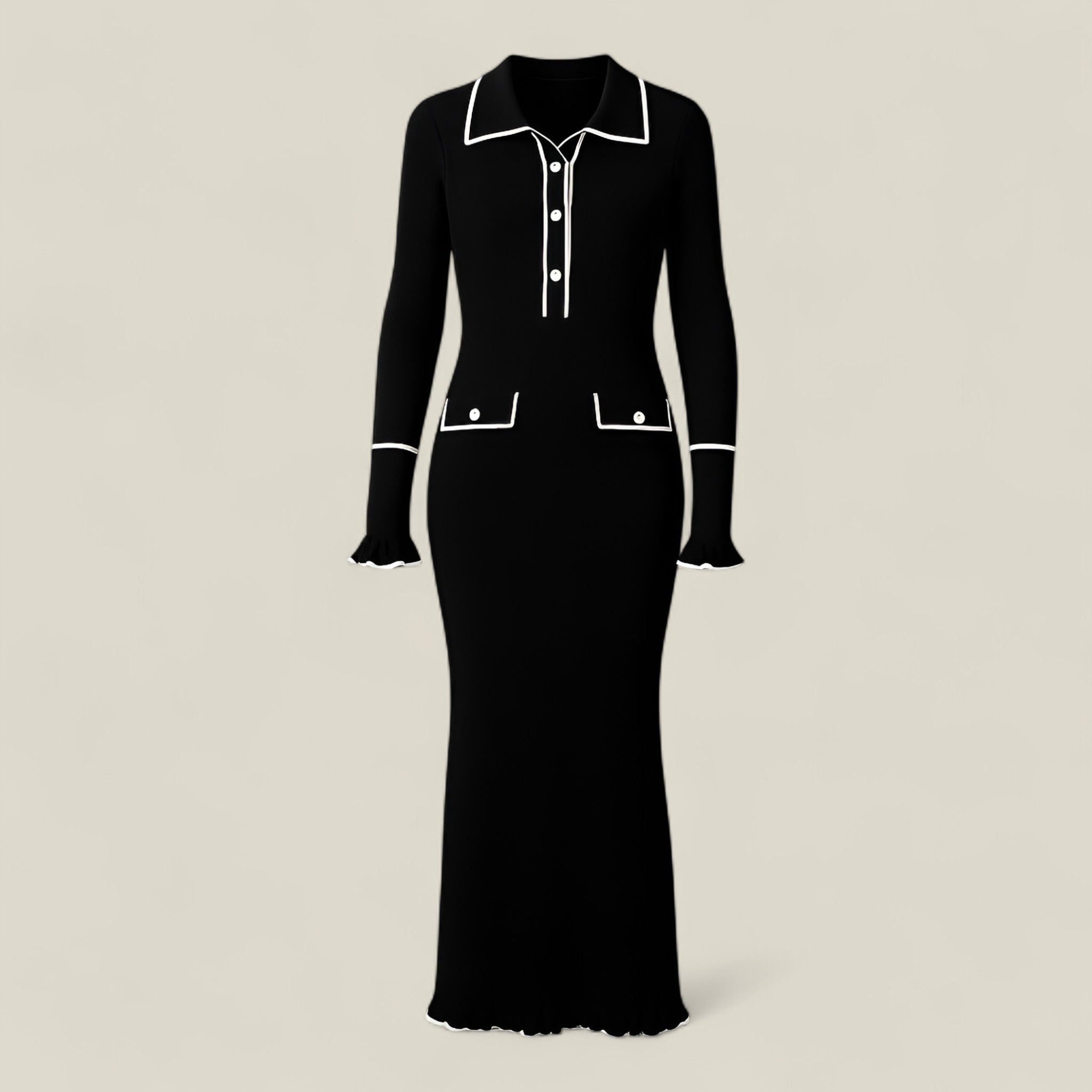Talia | Robe en maille – Élégant et chaud