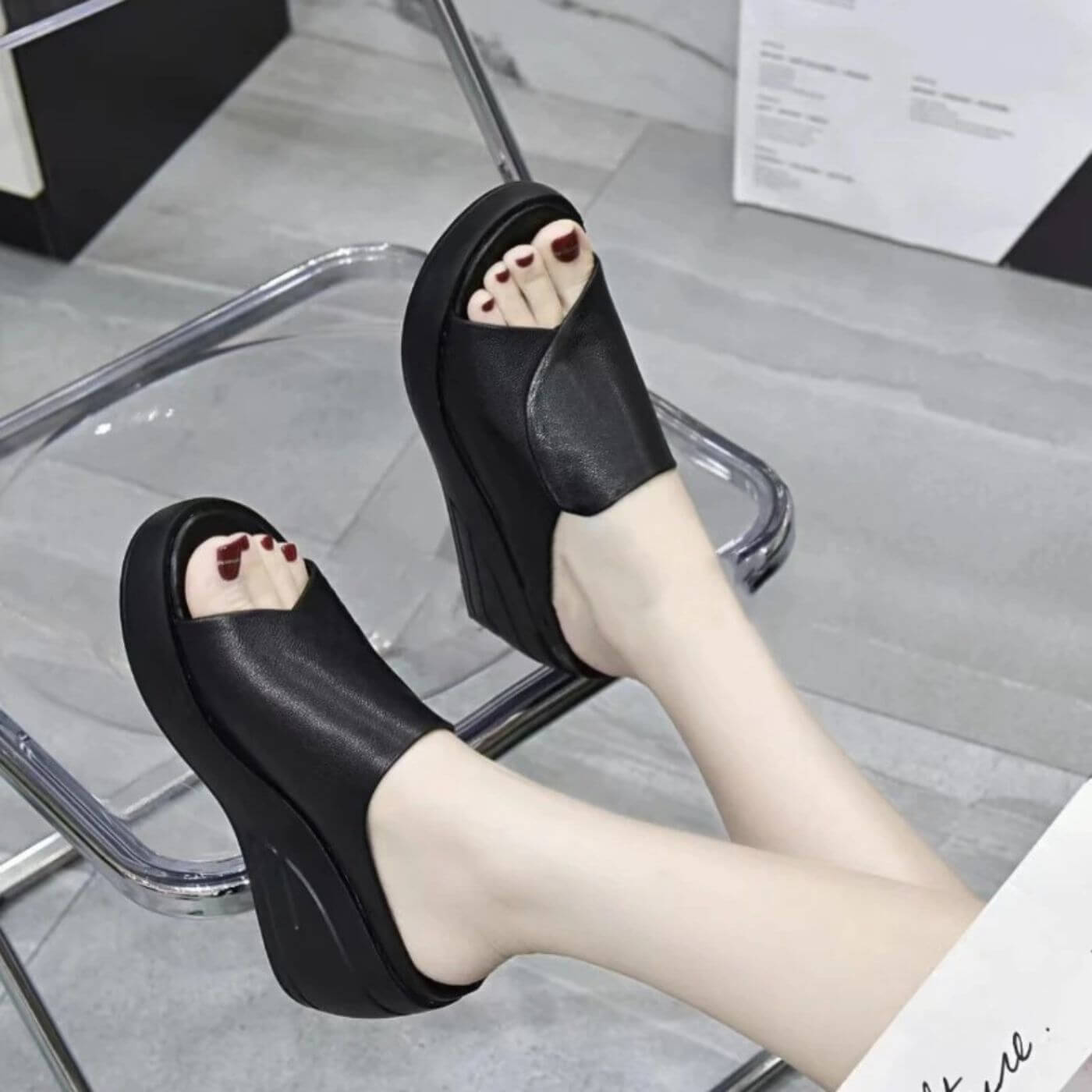 Eliza – Orthopedic Slip-on Wedge Sandals
