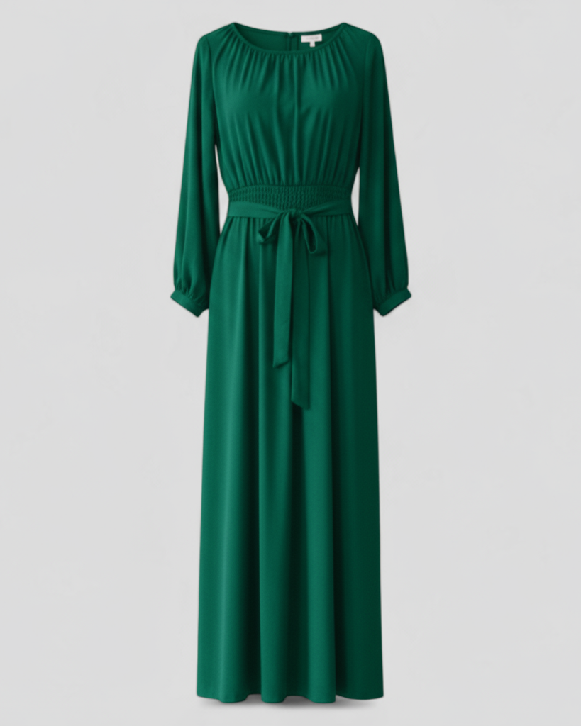 Chic Belted Maxi Dress