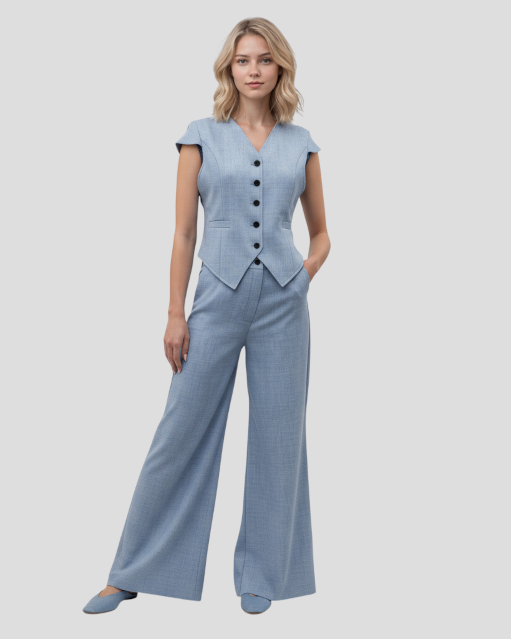 Aria | Kvinders Elegant Top og Bukser Sæt - - Kvinders sæt - {{ product_tags }