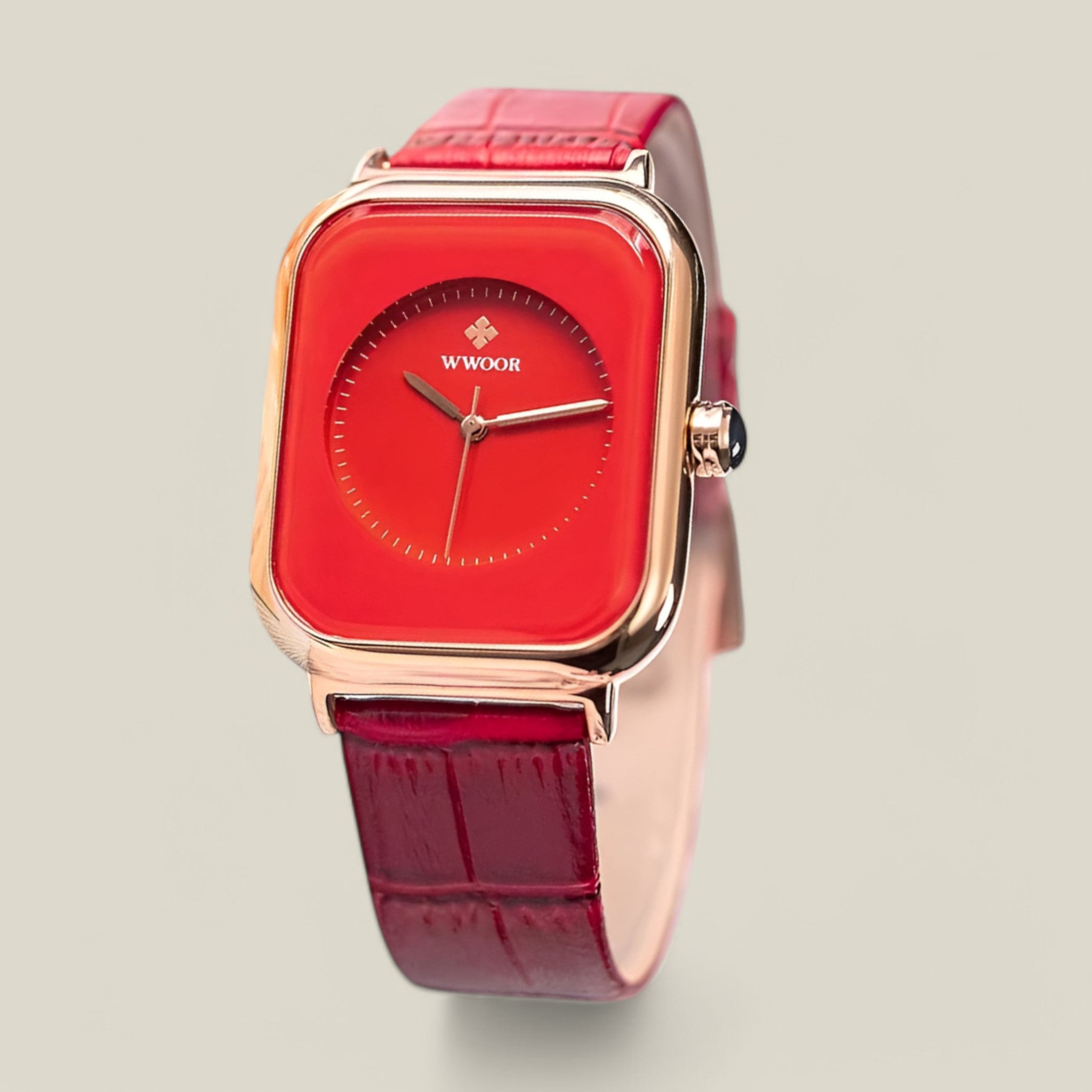 Collette | Montre carrée en cuir