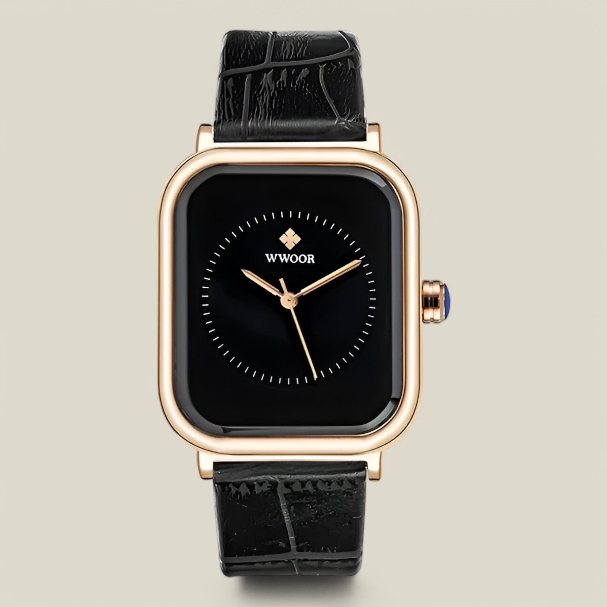 Collette | Montre carrée en cuir