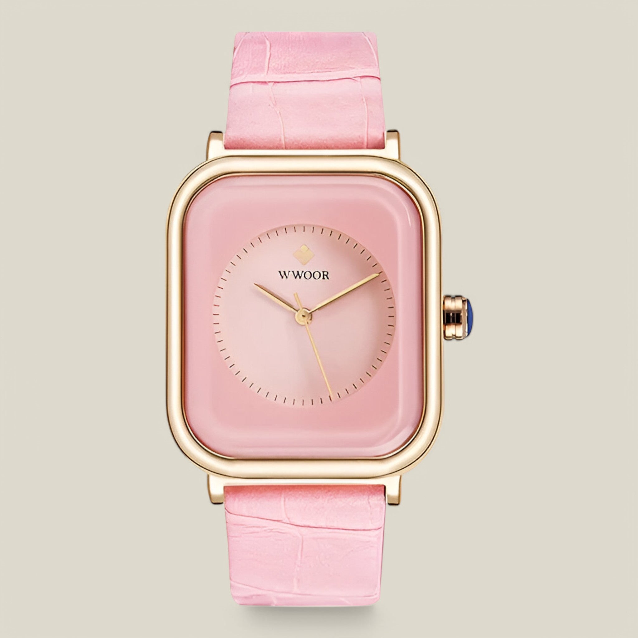 Collette | Montre carrée en cuir