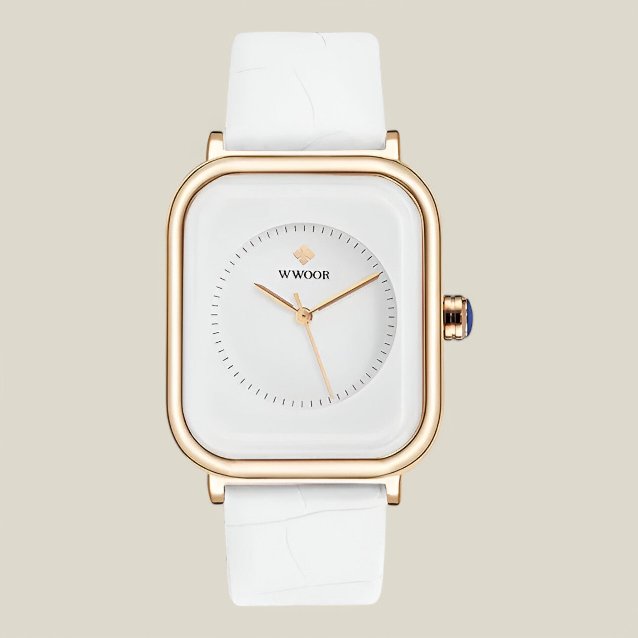 Collette | Montre carrée en cuir