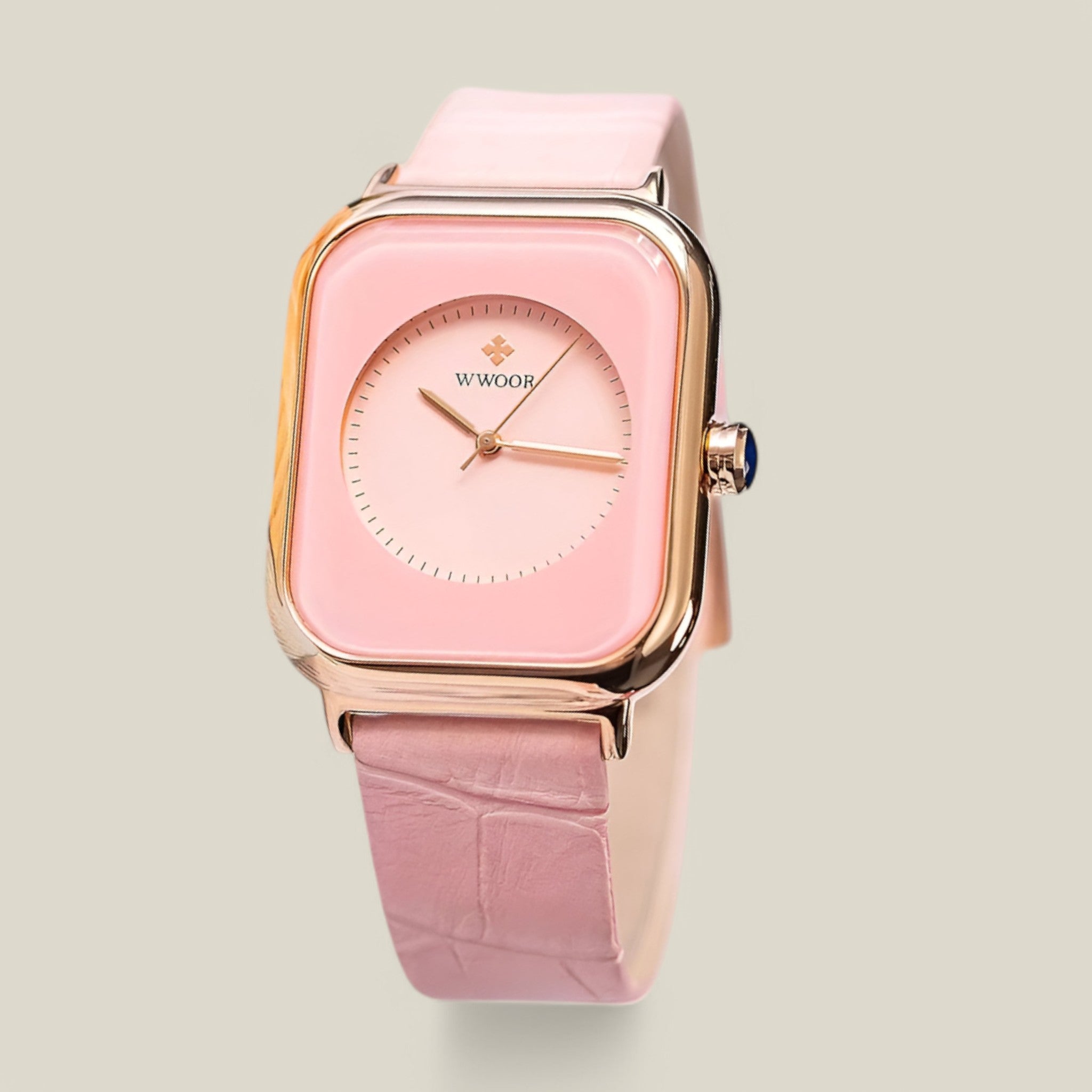 Collette | Montre carrée en cuir