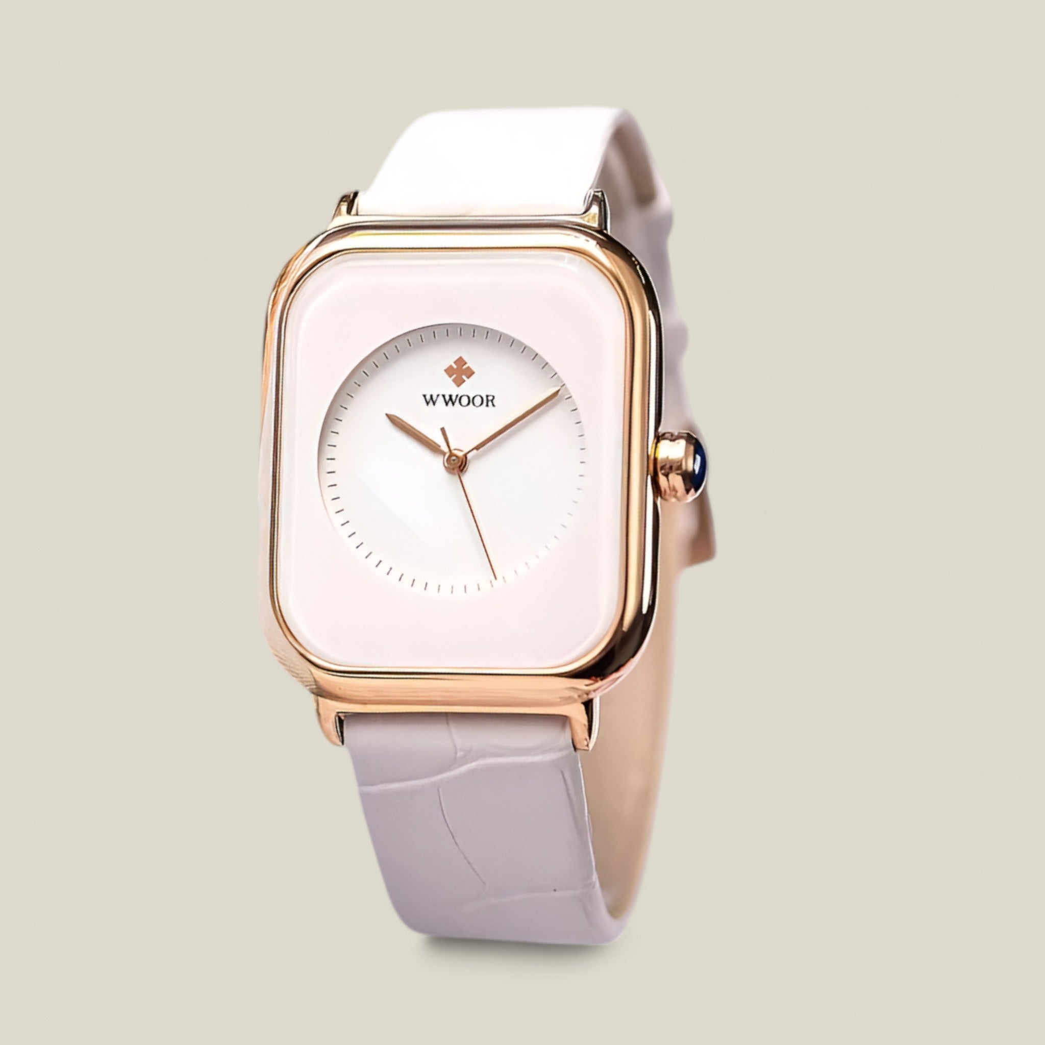 Collette | Montre carrée en cuir
