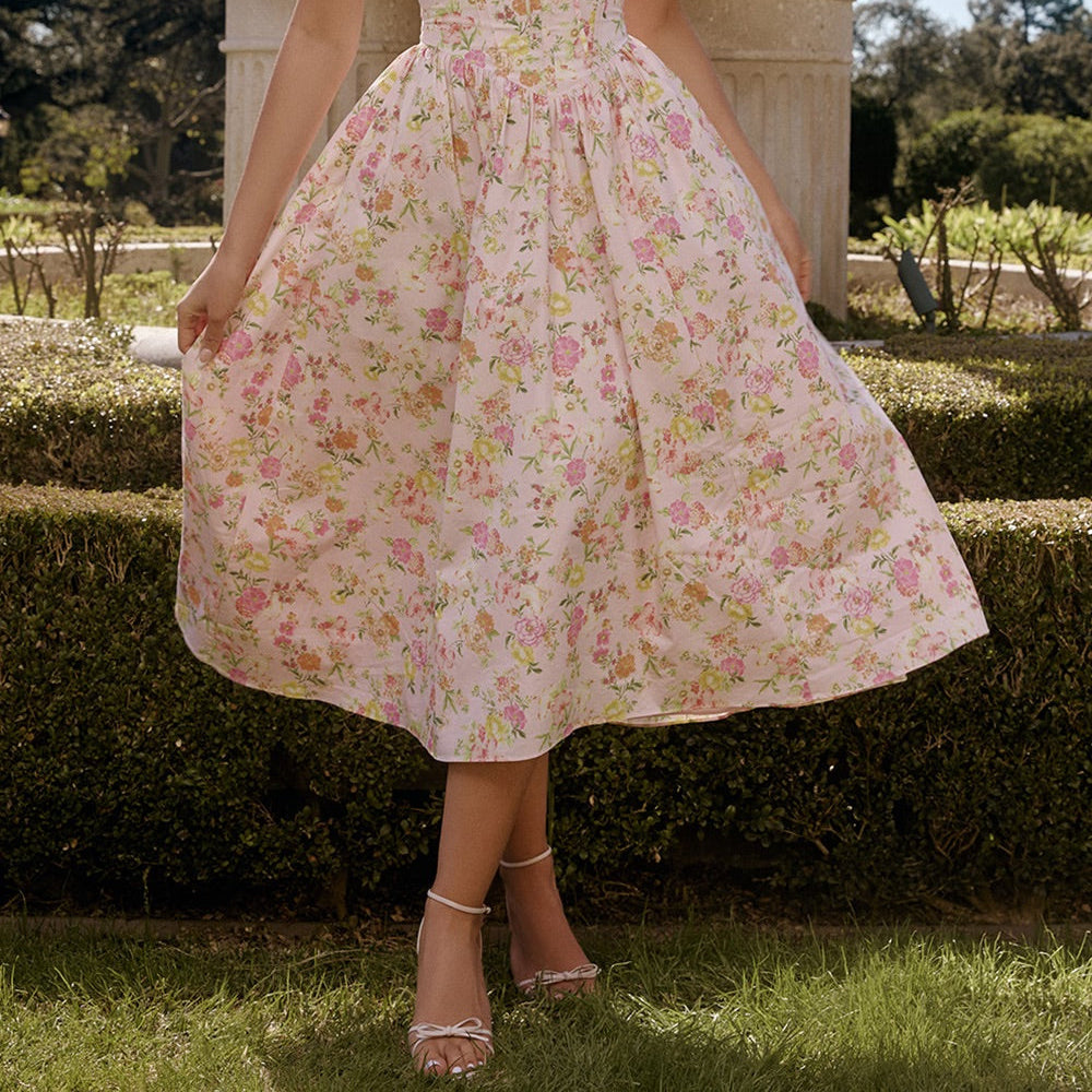 Women's Enchanting Cottagecore Romance Dress