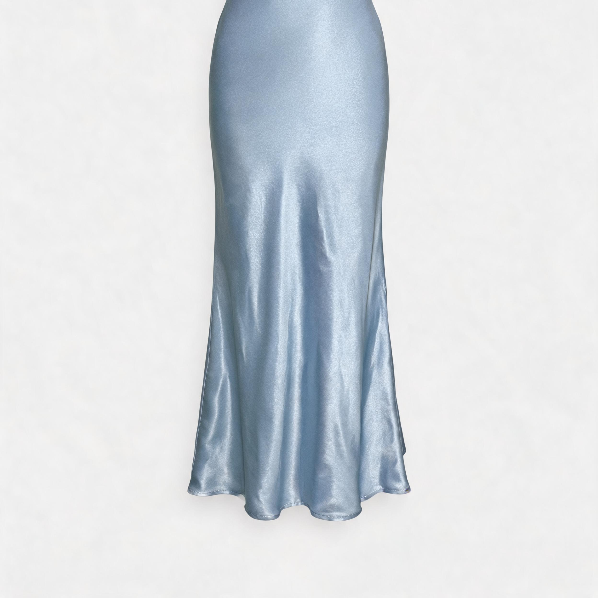 Elegant Floor-Length Silk Dress