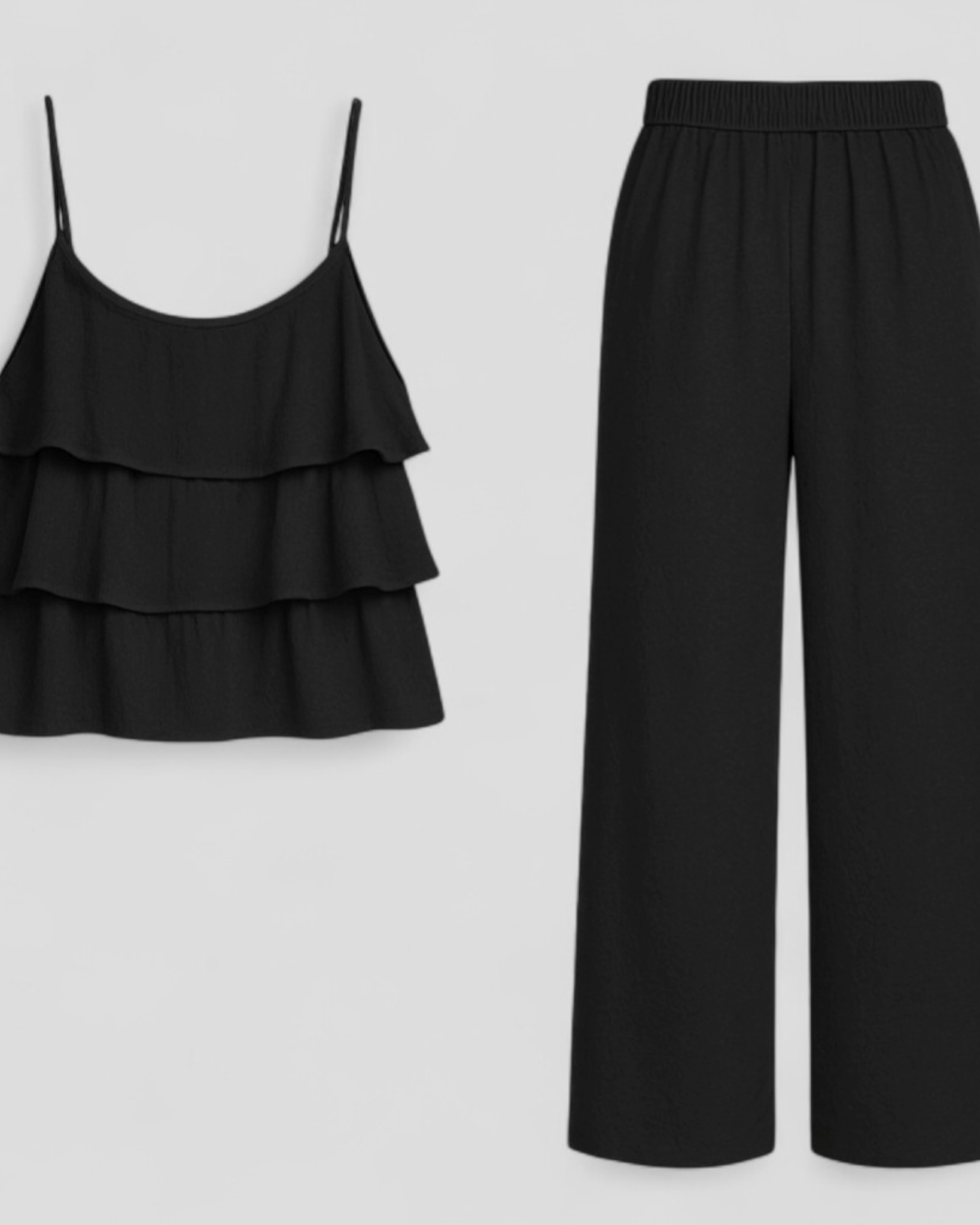 Caterina | Kvinders Elegant Koordineret Sæt - Sort - Jakkesæt & Blazere - {{ product_tags }