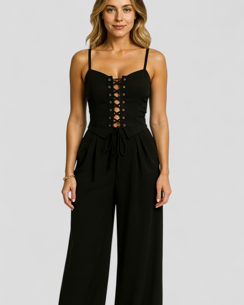 Alina | Kvinders Elegant Linned Sæt - - Kvinders sæt - {{ product_tags }
