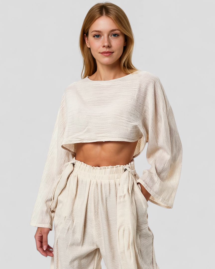 Paminina | Kvinders Elegant Linned Sæt til Sommeren - - Outfits & Sæt - {{ product_tags }