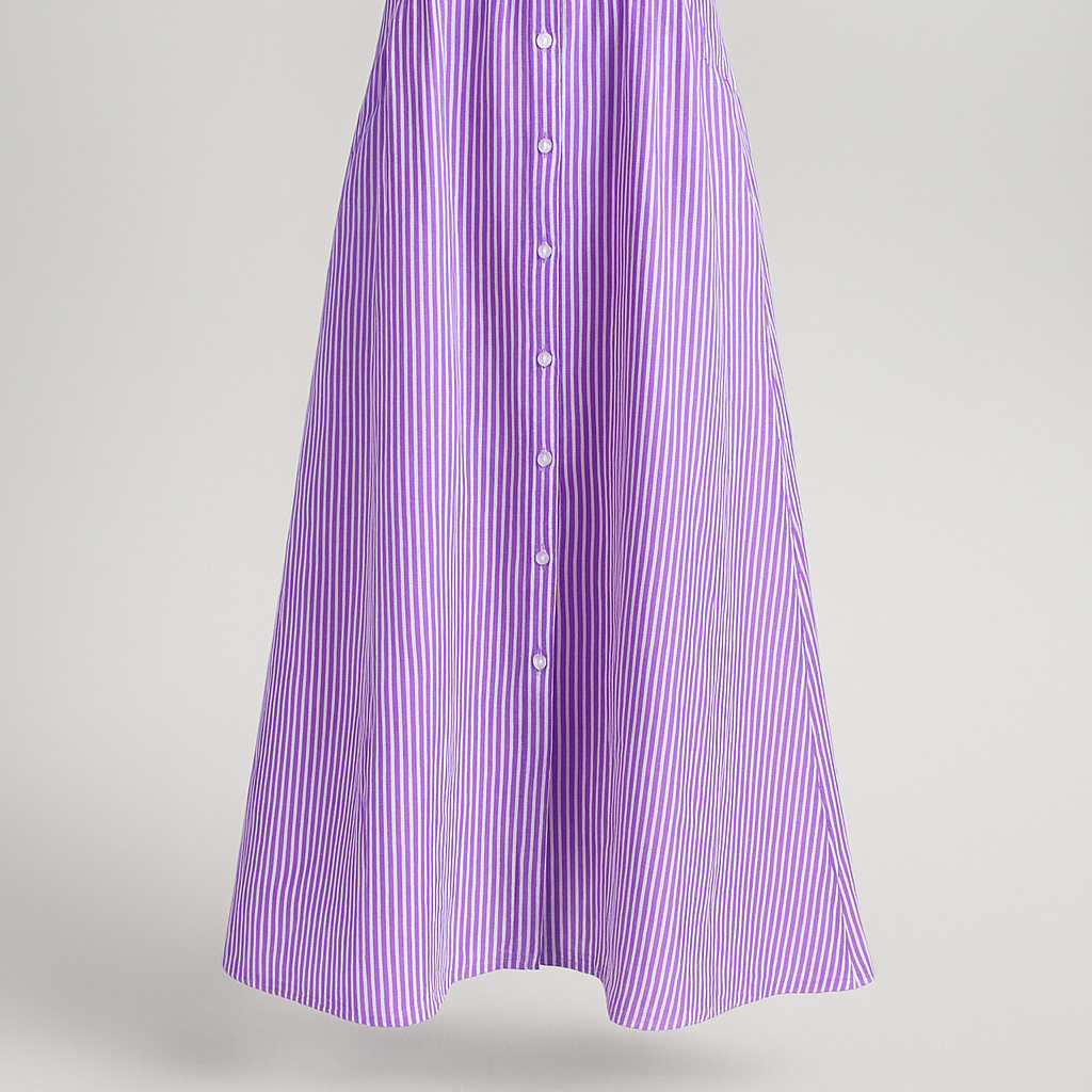 Ladies' Elegant Midi Dress with Pockets