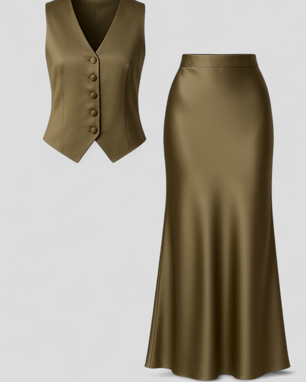 Mia | Kvinders Elegant Top og Lang Nederdel Sæt - - Kvinders tøj - {{ product_tags }