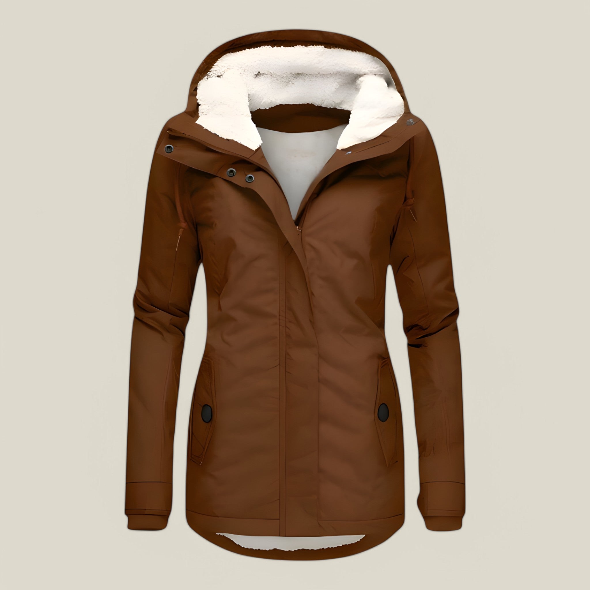 Freya | Veste d'hiver mi-longue - Mode et chaleur