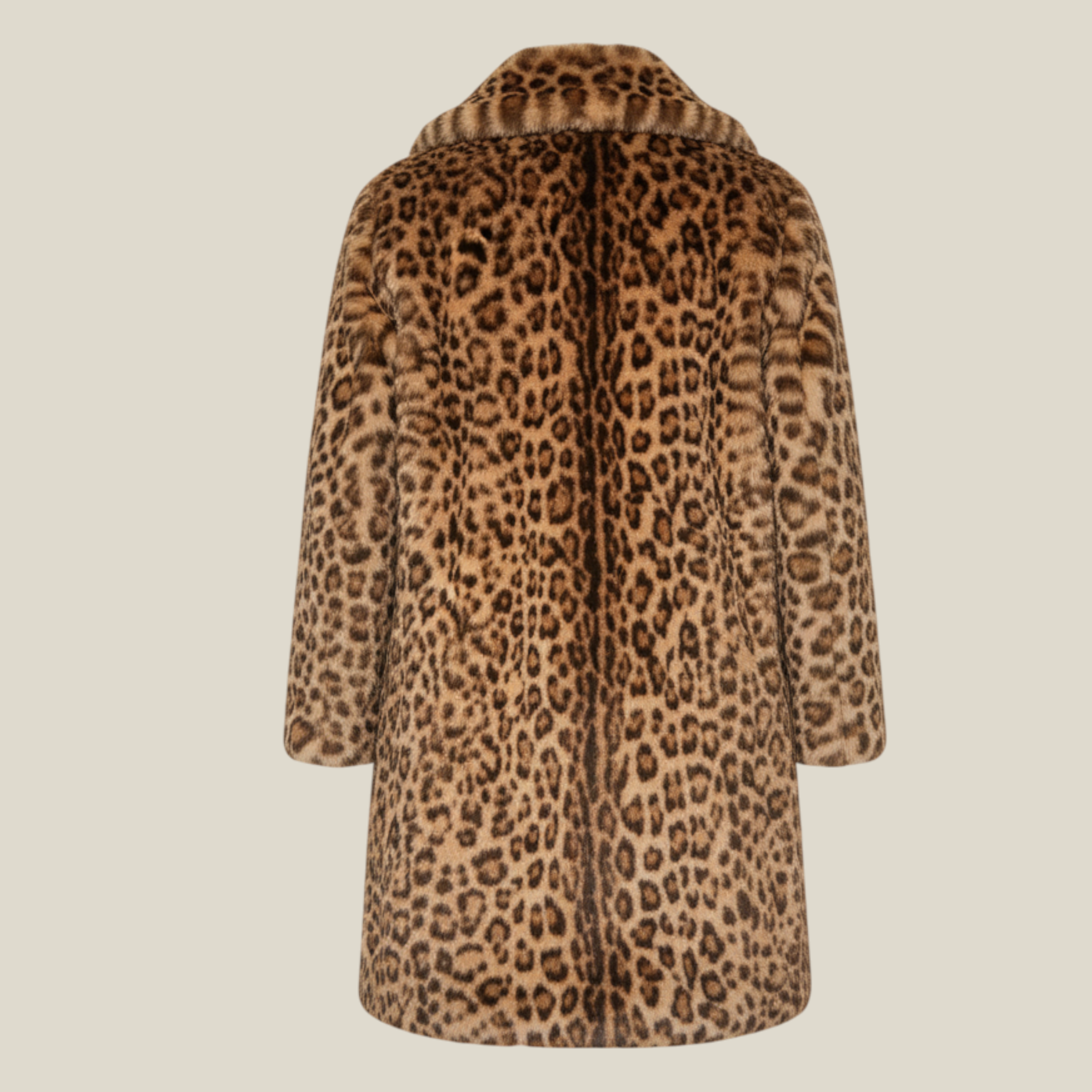 Coralie | Manteau Long Femme Hiver Chic Léopard