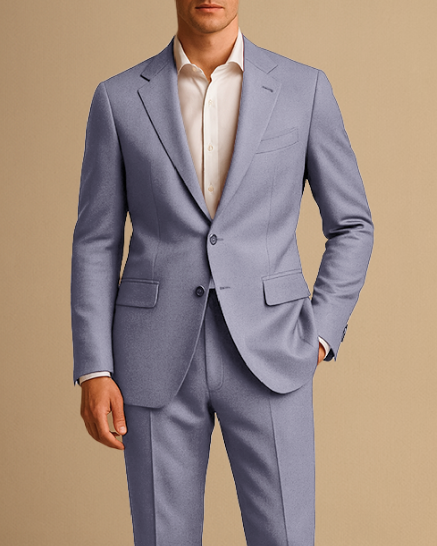 Abito Slim Fit da Uomo Leggero Due Pezzi per Matrimoni ed Eventi Formali - Grigio - abito uomo business suit completo slim fit due formal suit lightweight suit men's tailored suit single-breasted blazer slim fit suit spring summer suit tailored trousers two-piece suit wedding suit - Concept Palermo