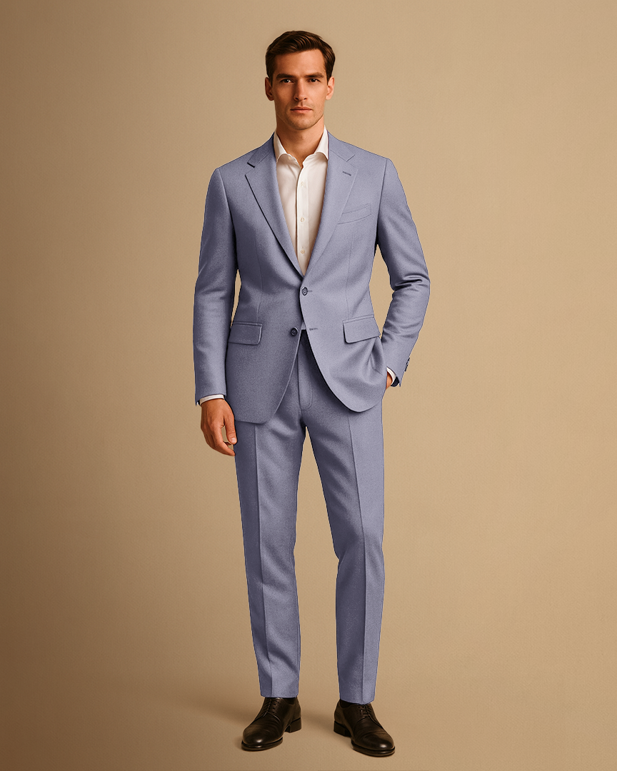Abito Slim Fit da Uomo Leggero Due Pezzi per Matrimoni ed Eventi Formali - - abito uomo business suit completo slim fit due formal suit lightweight suit men's tailored suit single-breasted blazer slim fit suit spring summer suit tailored trousers two-piece suit wedding suit - Concept Palermo