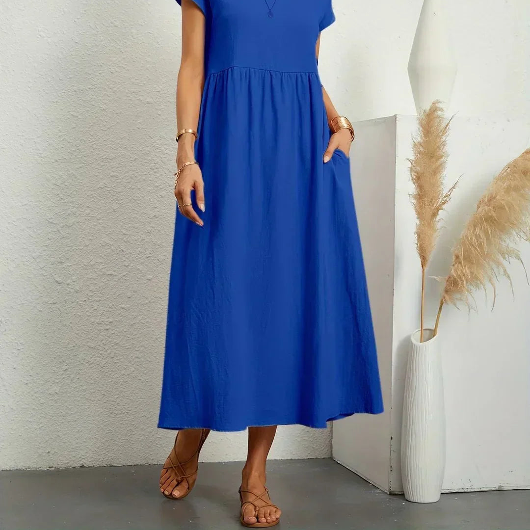 -Ursina™ | Fluid Midi Dress-