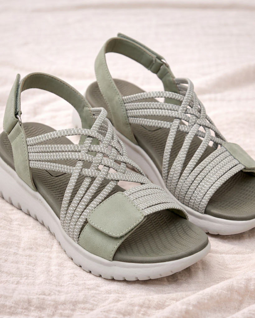 Allison Multi-Strap Comfort Sandals — All-Day Comfort & Secure Fit