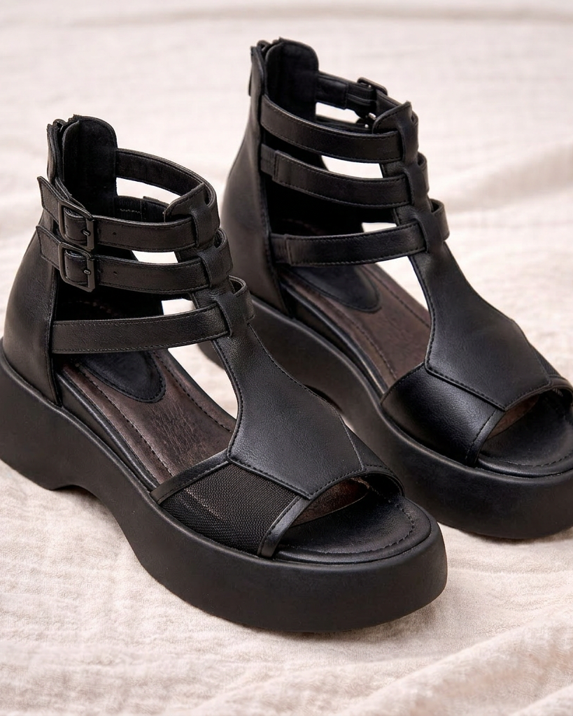 Brianna Platform Buckle Sandals - Elevate Your Everyday Style