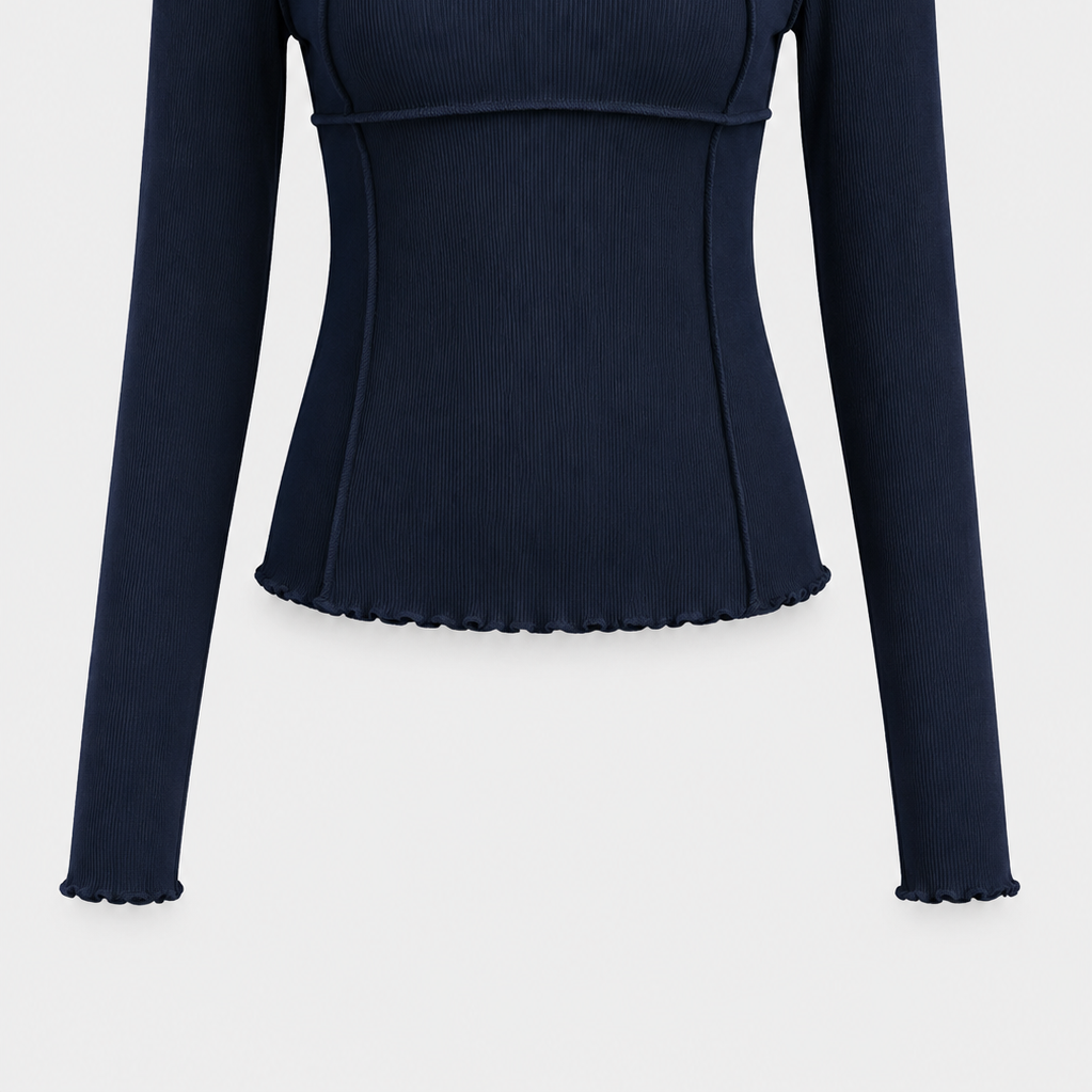 Roza - Effortless Relaxed-Fit Long-Sleeve Blouse