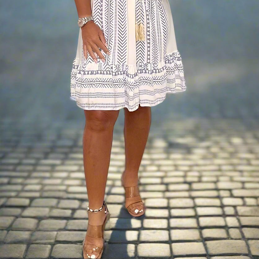 Women's Effortlessly Chic Printed Dress