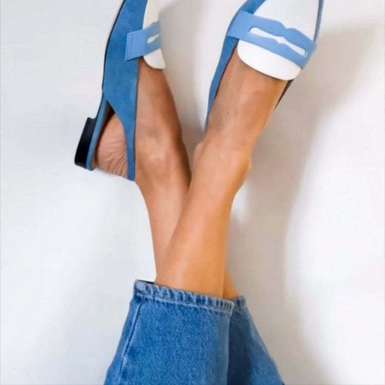Women's Chic Blue Slingback Loafers