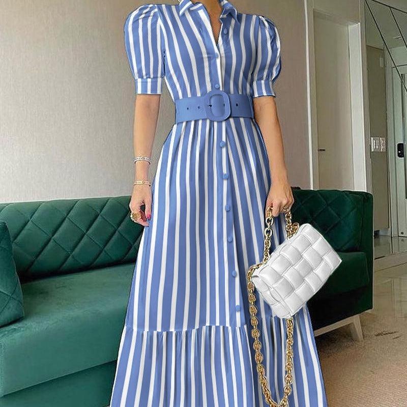 Women's Elegant Cotton Blend Wrap Dress