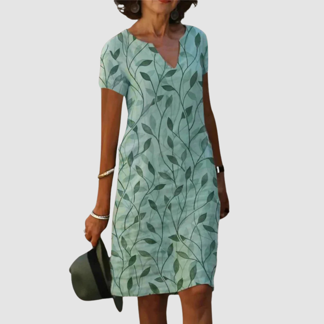 Women's Casual Printed Dress - Effortless Everyday Chic