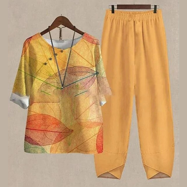Women's Summer 2-Piece Set - Relaxed Fit, Breezy & Comfortable