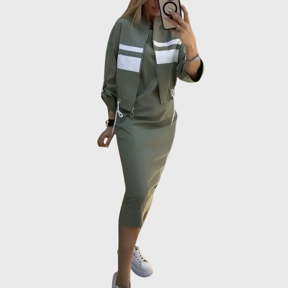 Women's Effortless Elegance: Chic Casual Two-Piece Set
