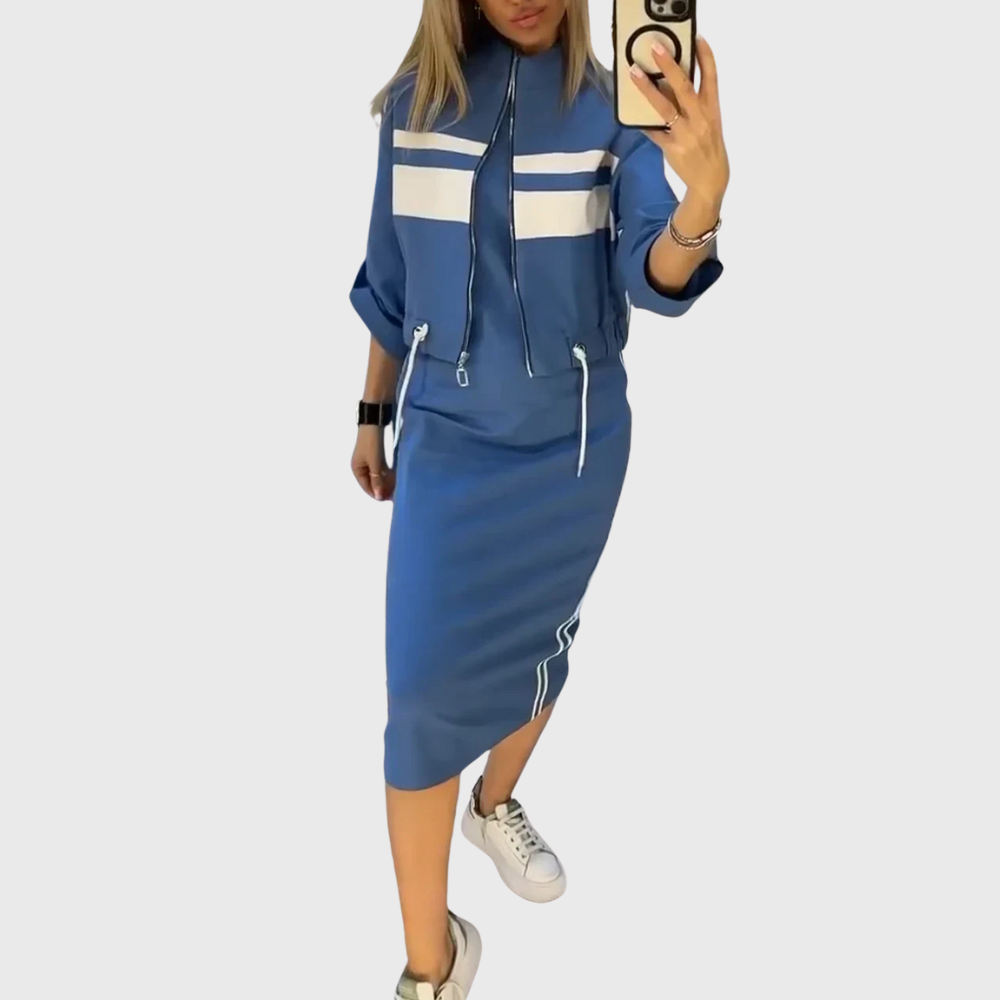 Women's Effortless Elegance: Chic Casual Two-Piece Set