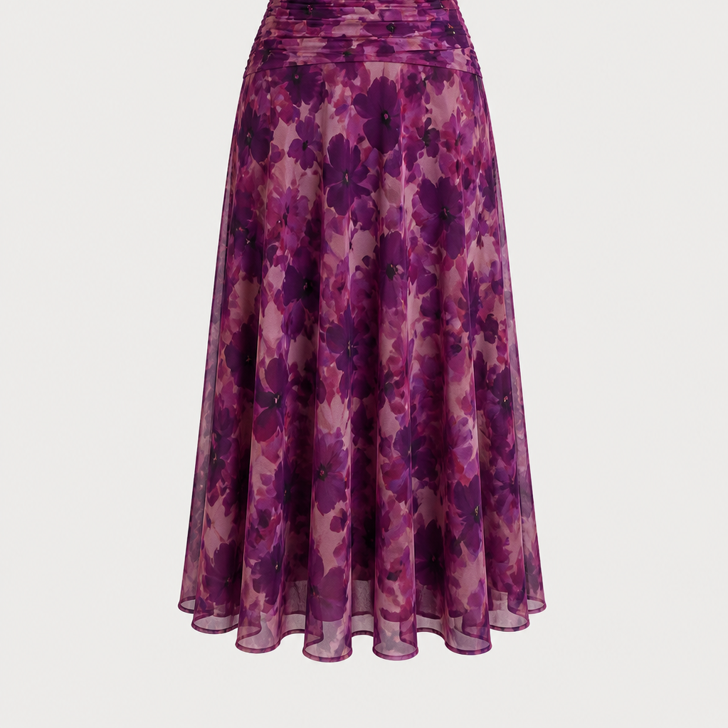 Mesh Floral Dress