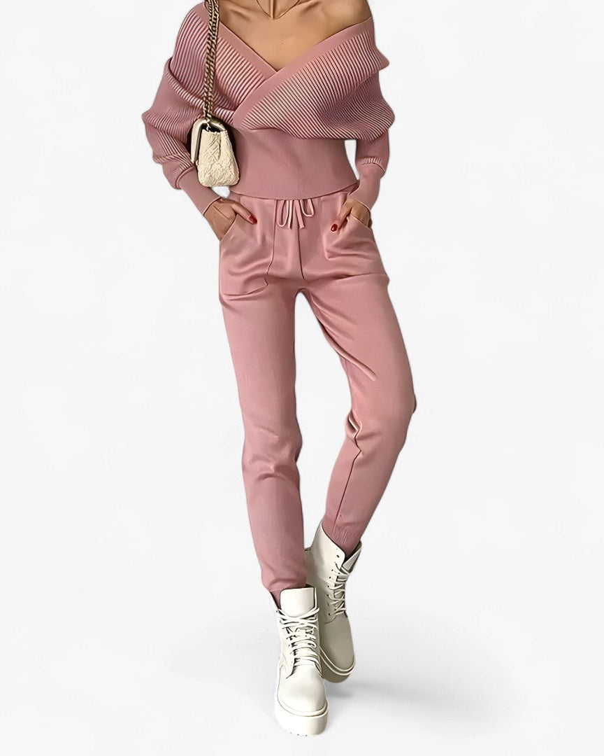 Leila | Moderne ribstrikket jumpsuit - - women's fashion - {{ product_tags }