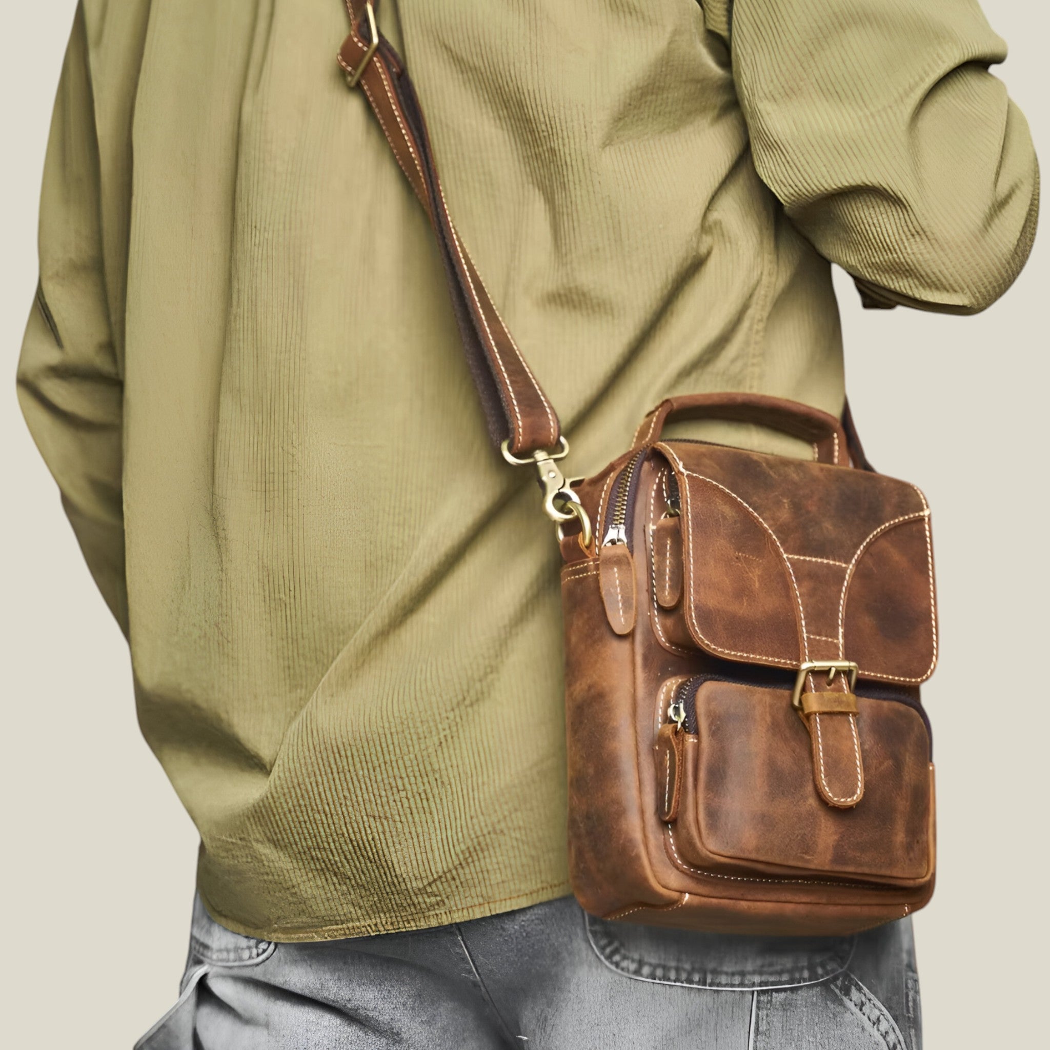 Mack | Sac à bandoulière - Vintage et spacieux