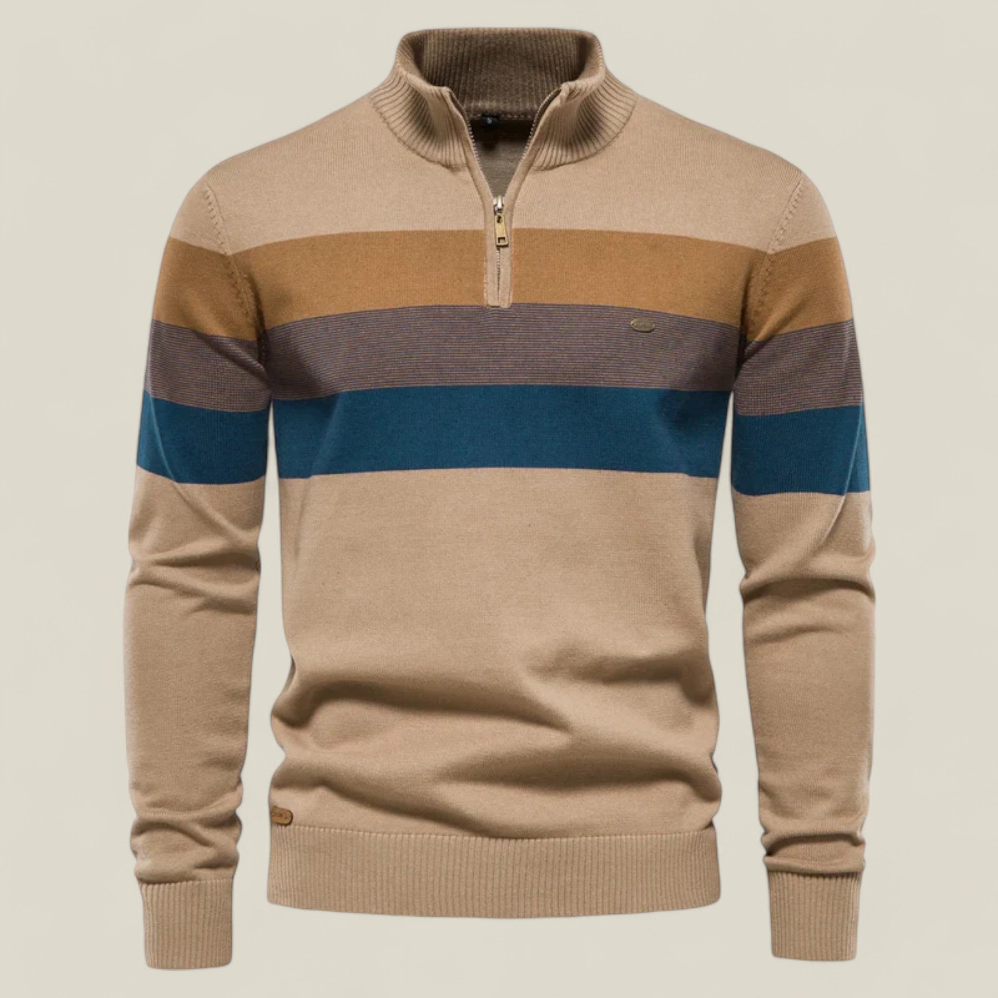 Maximilian | Pull en patchwork - Style décontracté pour l'hiver