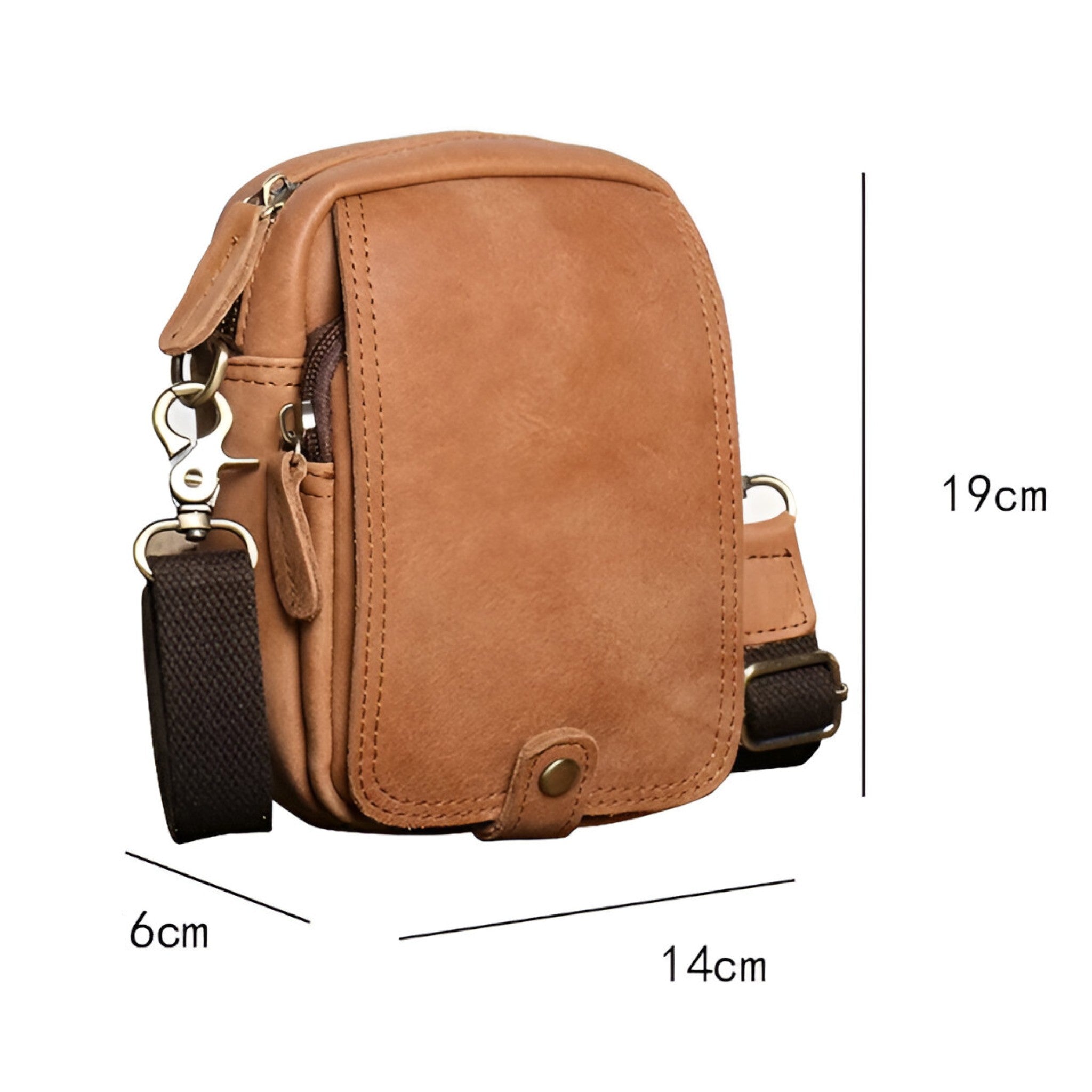 Henry | Sac rétro en cuir de vache - Léger et pratique