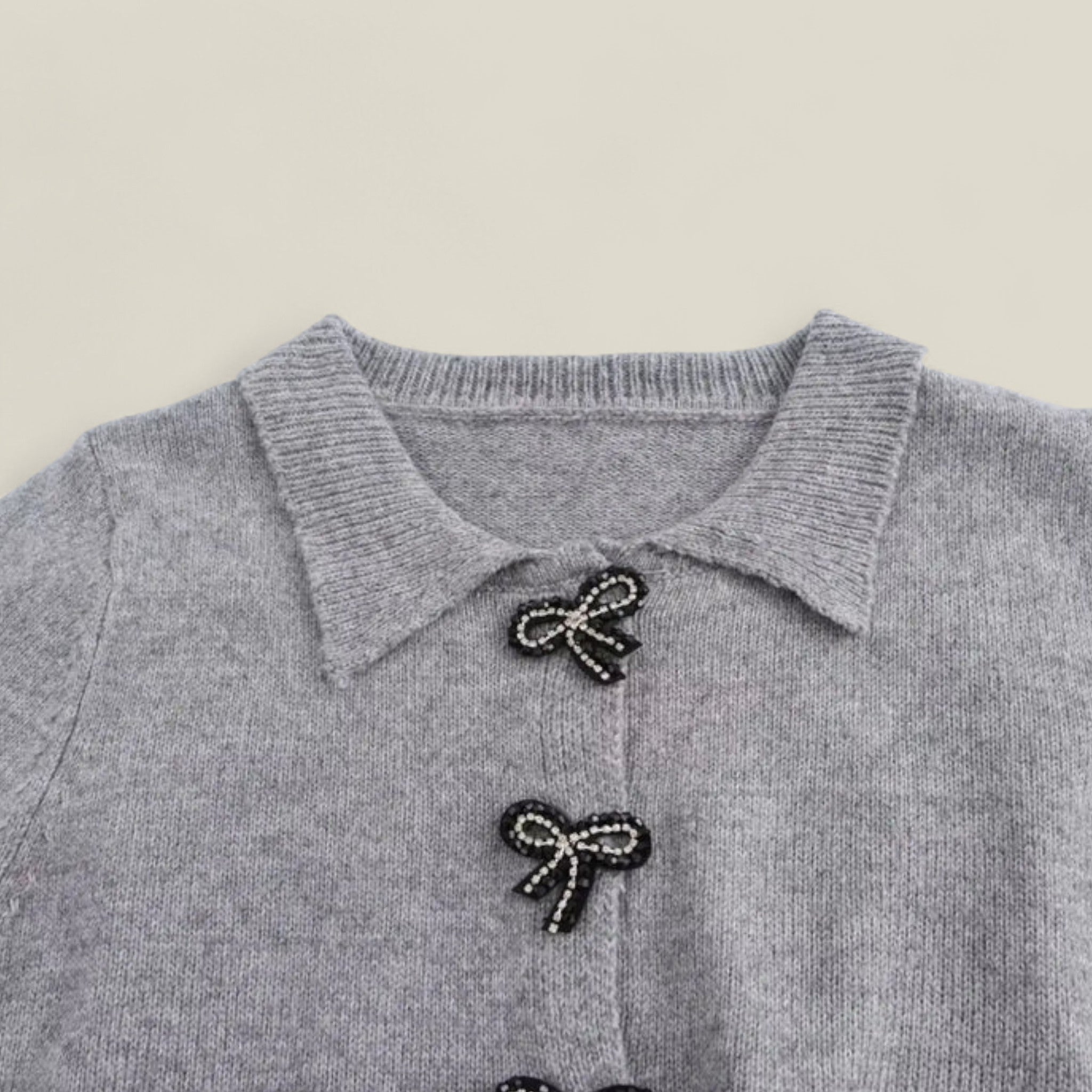 Maya | Gilet court ouvert en tricot – Style automnal décontracté