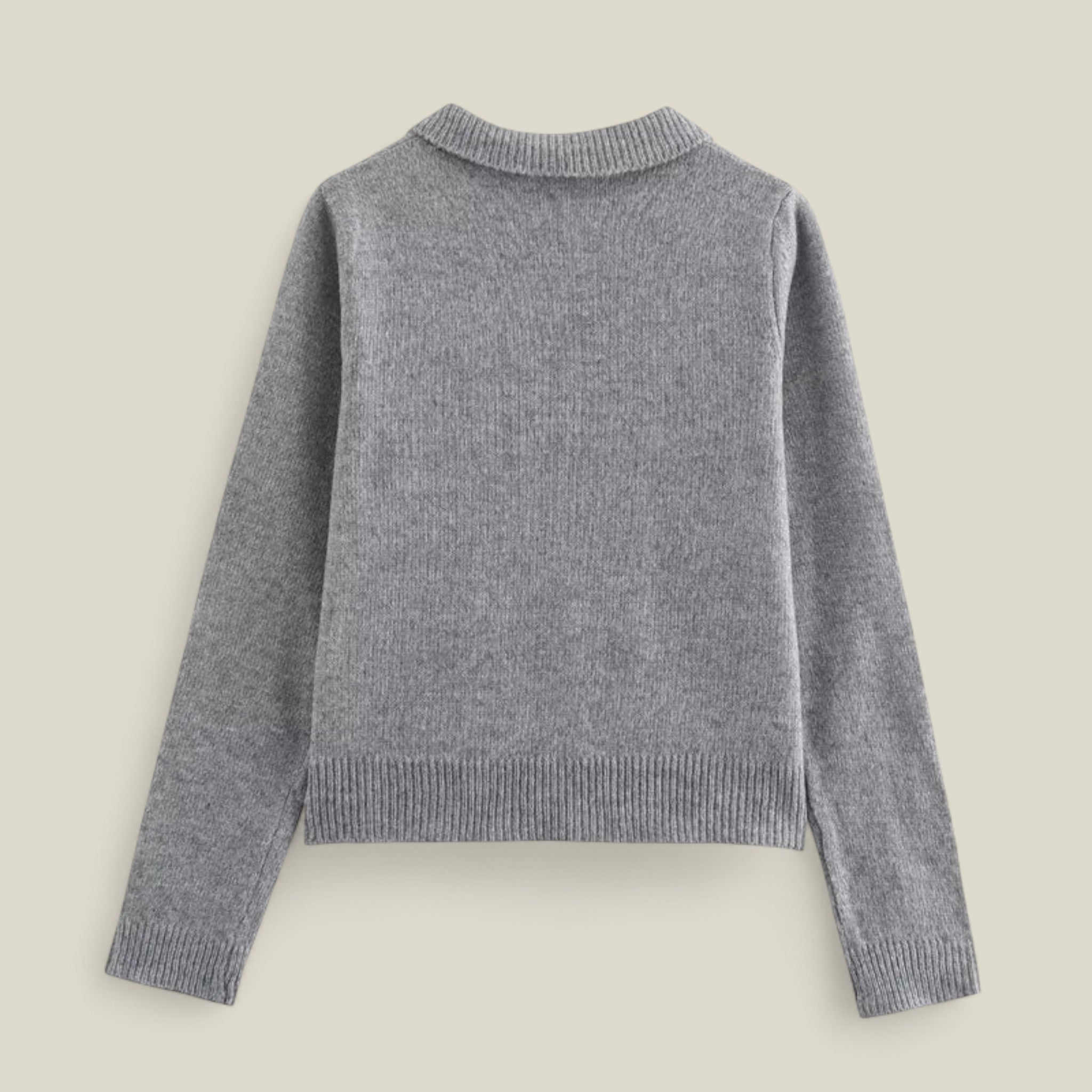 Maya | Gilet court ouvert en tricot – Style automnal décontracté