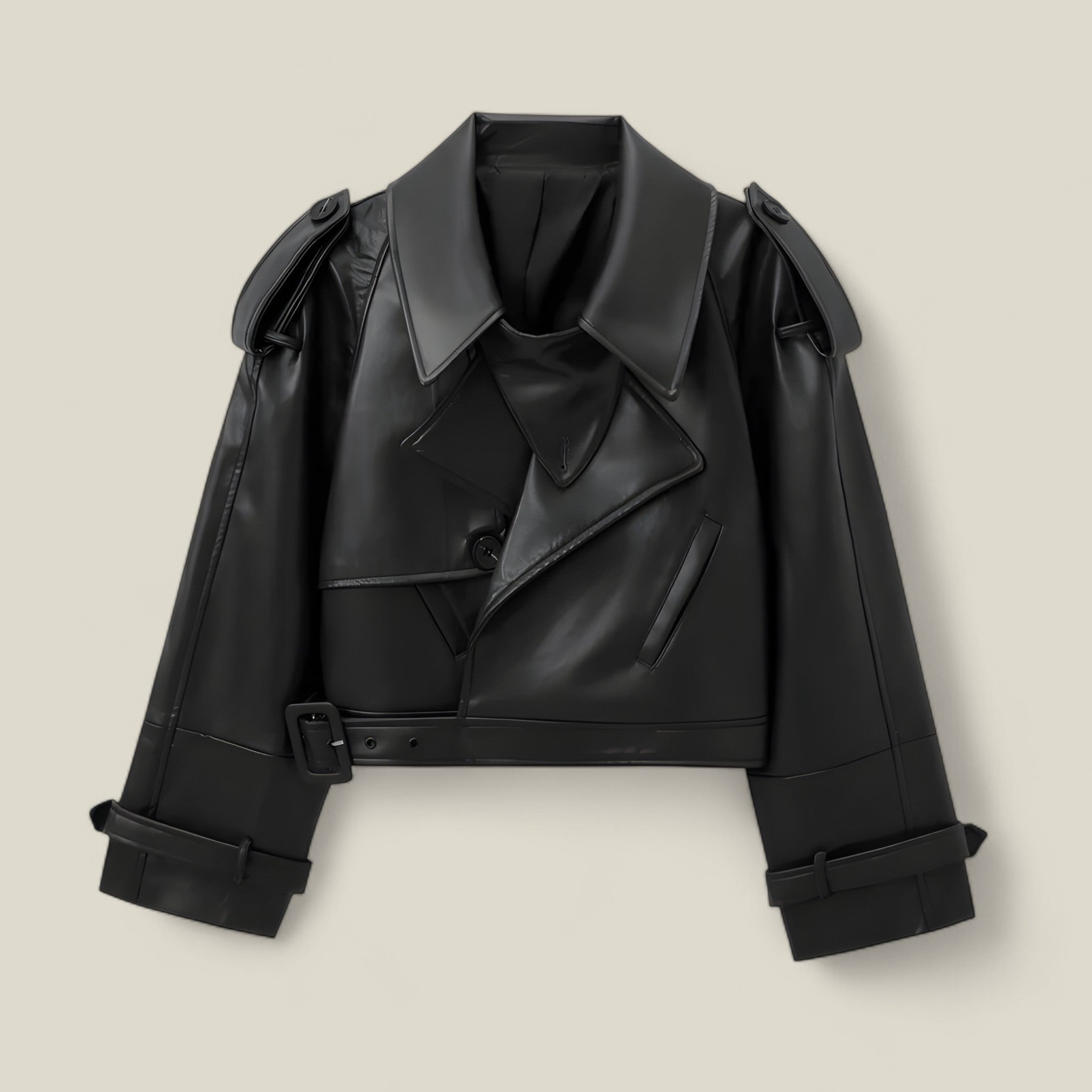 Edna | Veste bomber en simili cuir – Streetwear d'automne