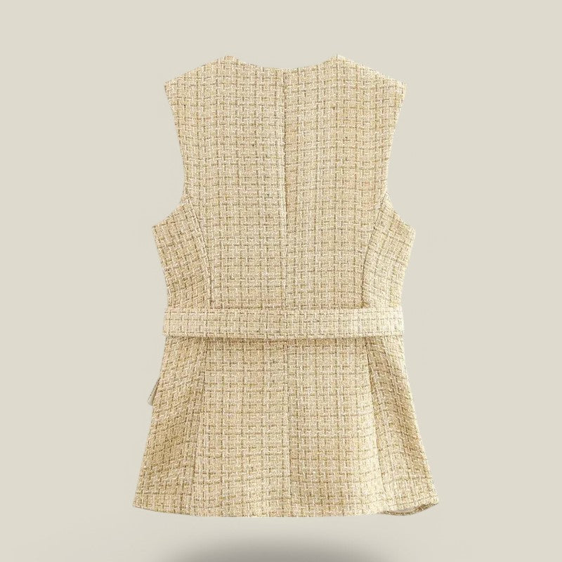 Camille | Haut polyvalent - Style automnal avec texture sophistiquée
