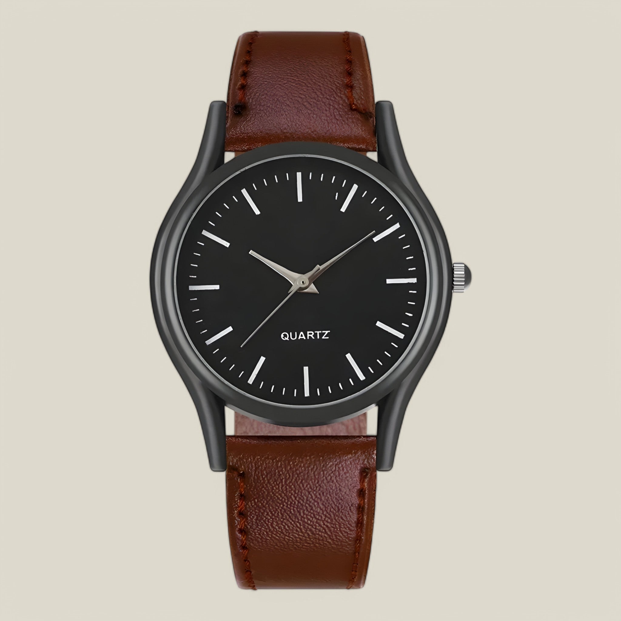 William | Montre à Quartz en Cuir pour Homme