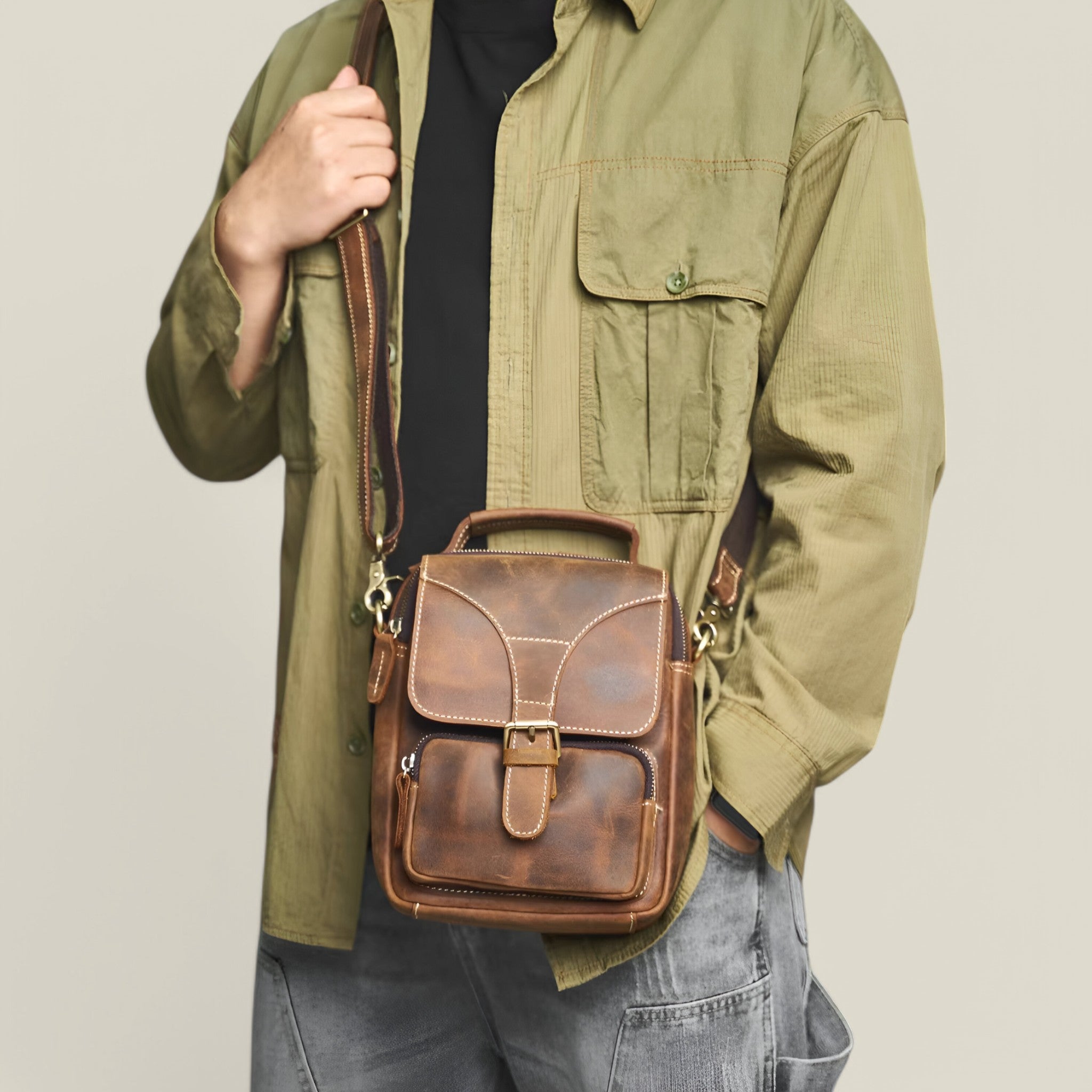 Mack | Sac à bandoulière - Vintage et spacieux